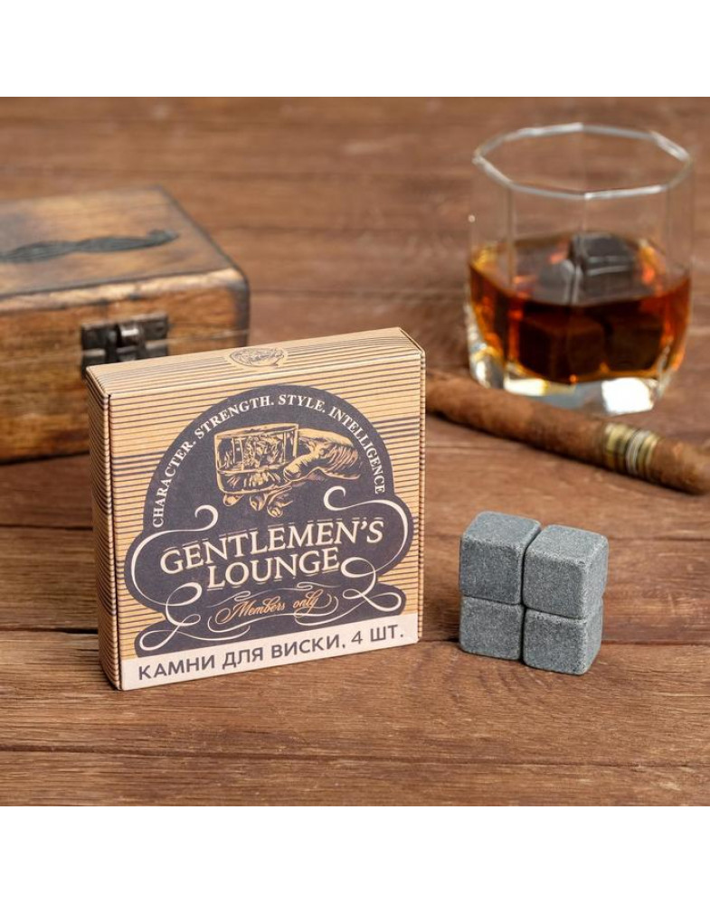 Набор камней для виски "Gentlemen's club"